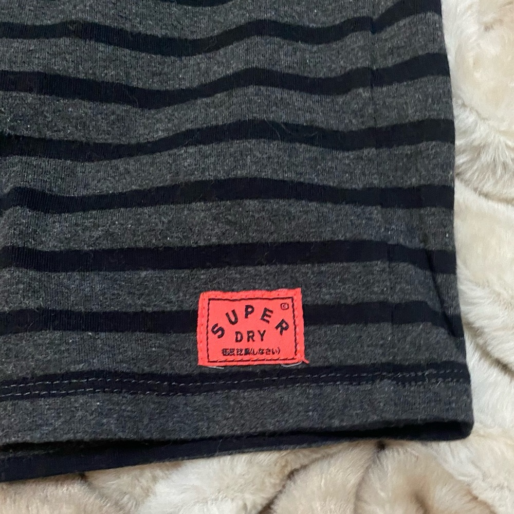 SUPERDRY long sleeve striped mini dress - Picture 9 of 9